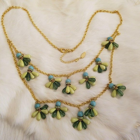 COldwater Creek Layered Necklace 3498 - Picture 1 of 8